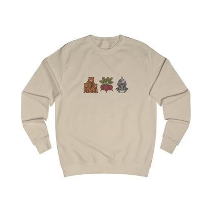 Bears, Beets, Battlestar (Icons) — Retro Sweatshirt (Light)