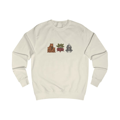 Bears, Beets, Battlestar (Icons) — Retro Sweatshirt (Light)