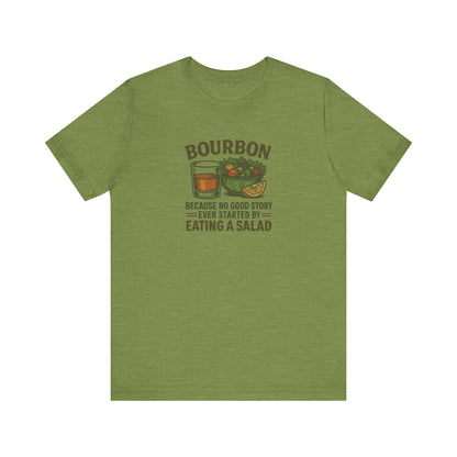 Bourbon > Eating a Salad — Retro Graphic Tee (Light)