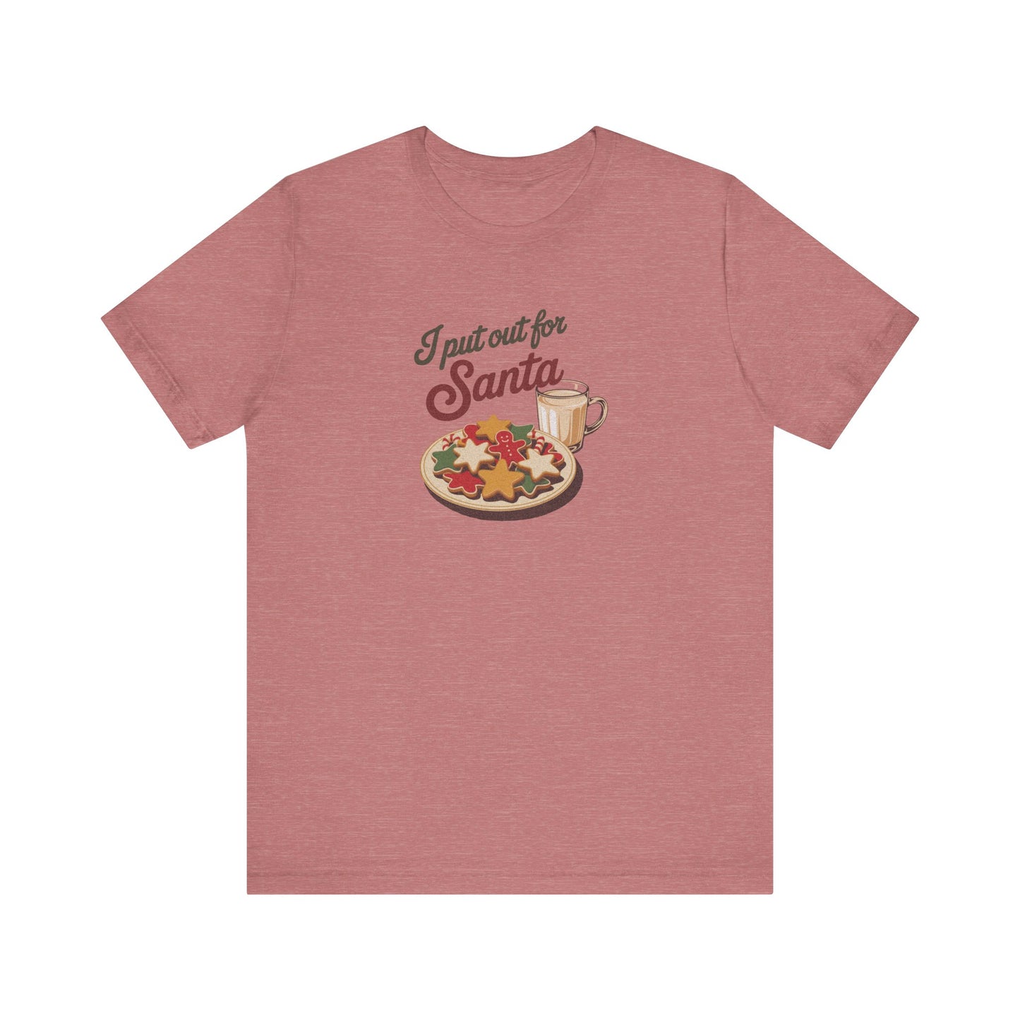 I Put Out for Santa — Retro Christmas Cookies Tee (Light)
