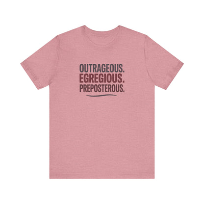 Outrageous Egregious Preposterous — Seinfeld Retro Tee (Dark)