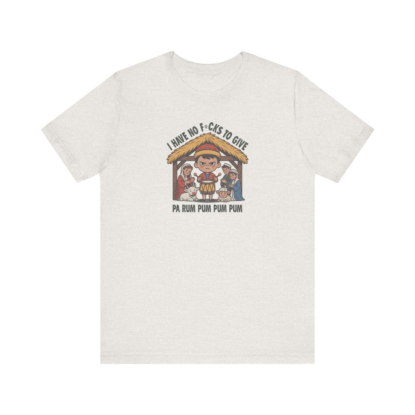 I Have No F*cks to Give — Little Drummer Boy Retro Tee (Light)
