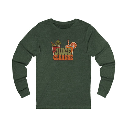 Juice Cleanse Liquid Diet — Boozy Brunch Retro Long Sleeve (Dark)