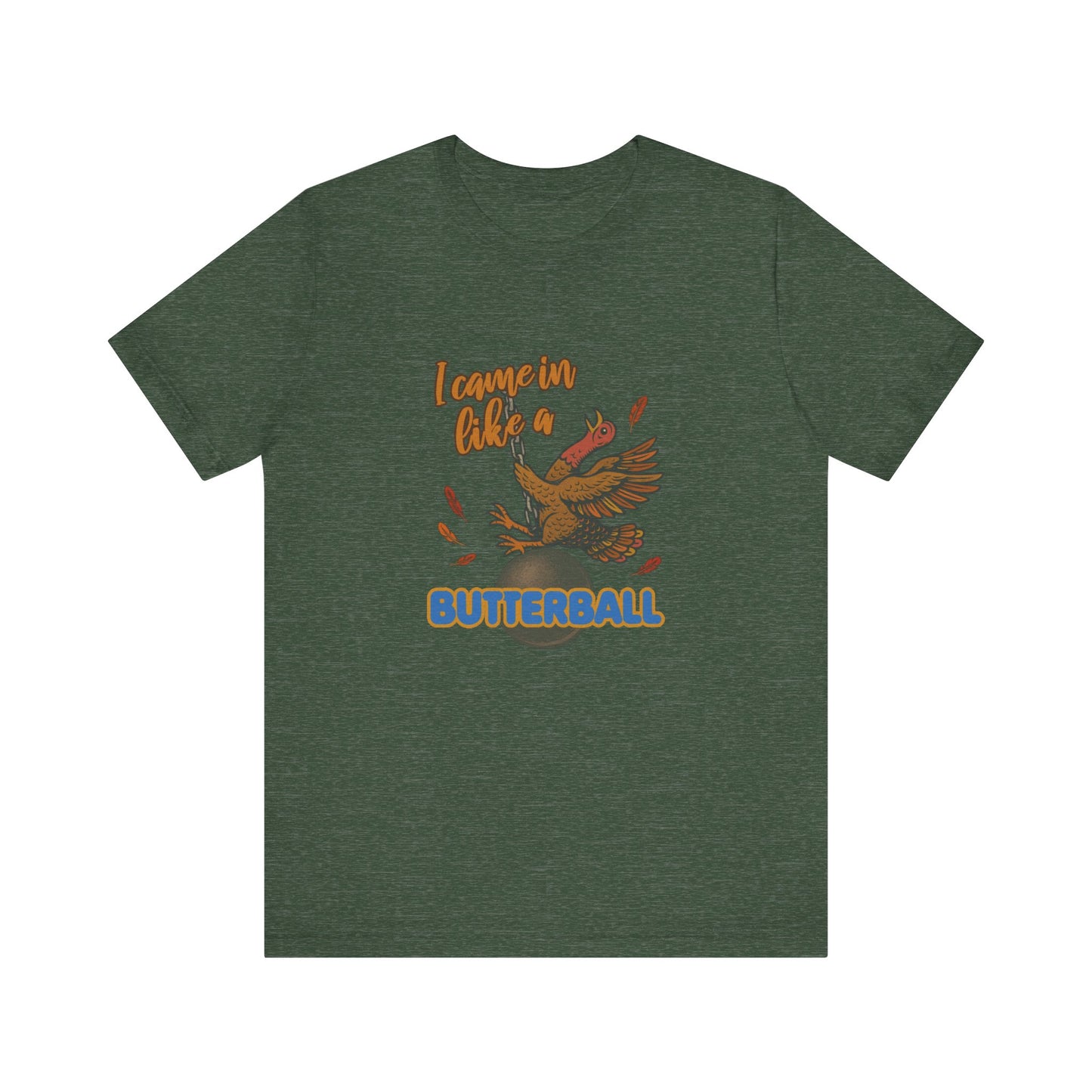 Like a Butterball — Miley Cyrus Thanksgiving Parody Retro Tee (Dark)