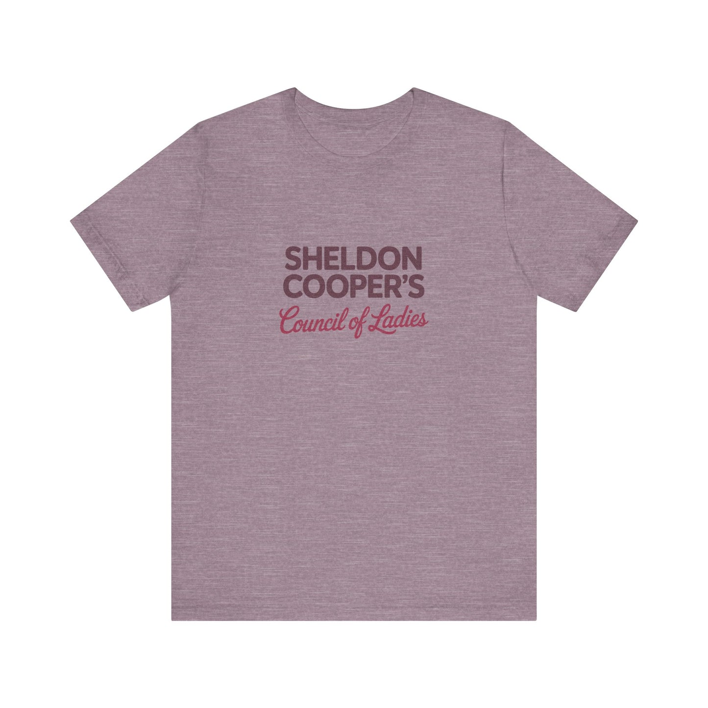 Sheldon Cooper’s Council of Ladies — TBBT Retro Tee (Light)
