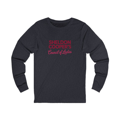 Sheldon Cooper’s Council of Ladies — TBBT Retro Long Sleeve (Dark)