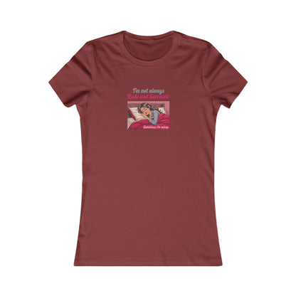 I'm Not Always Rude and Sarcastic — Retro Women's Tee (Dark)