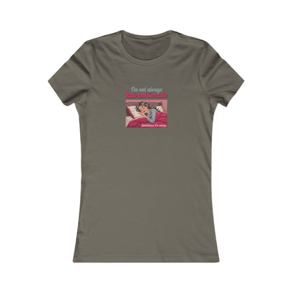 I'm Not Always Rude and Sarcastic — Retro Women's Tee (Dark)