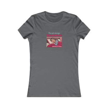 I'm Not Always Rude and Sarcastic — Retro Women's Tee (Dark)