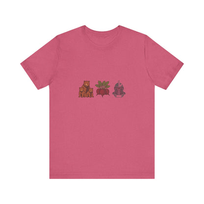 Bears, Beets, Battlestar (Icons) — Retro Tee (Light)