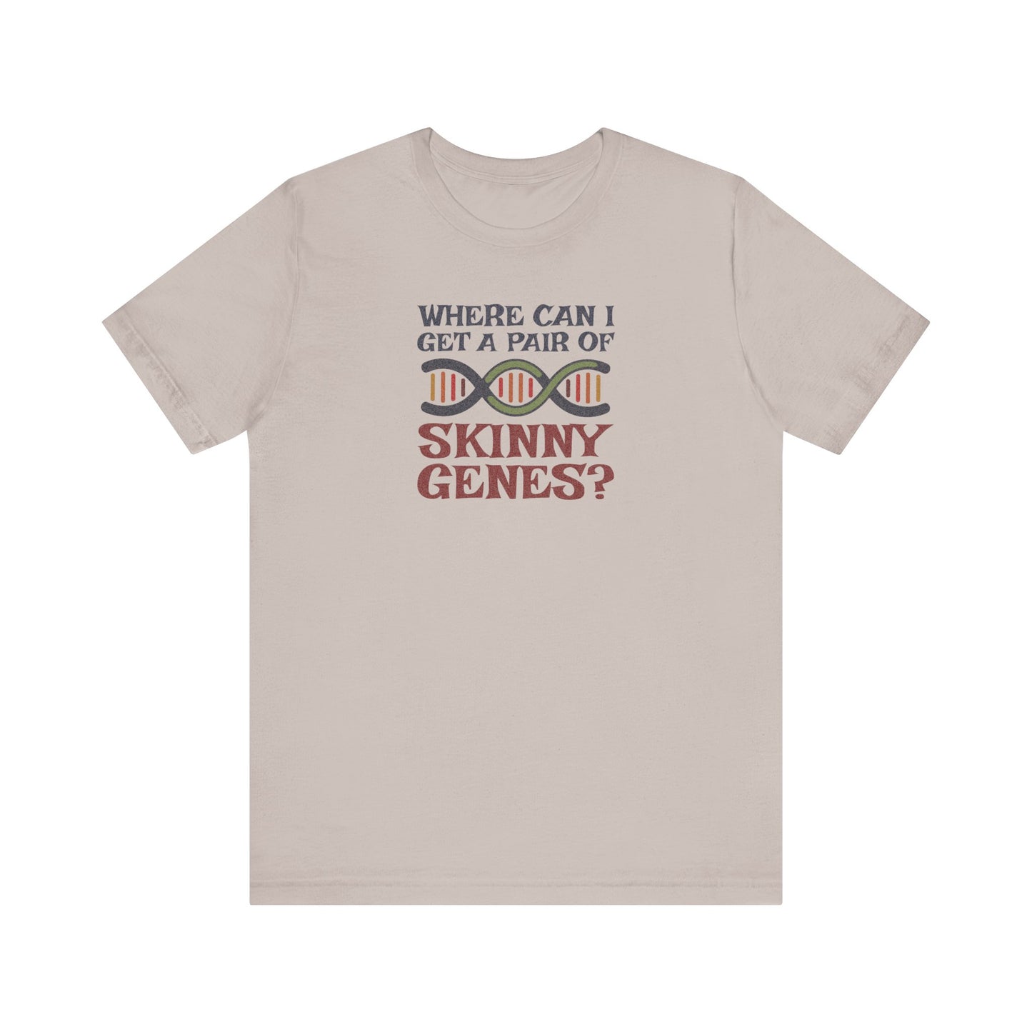Pair of Skinny Genes (Colorful) — Retro Graphic Tee (Light)