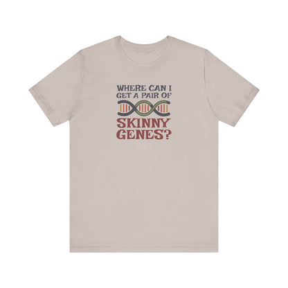 Pair of Skinny Genes (Colorful) — Retro Graphic Tee (Light)