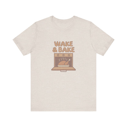 Wake & Bake — Retro Thanksgiving Turkey Tee (Light)