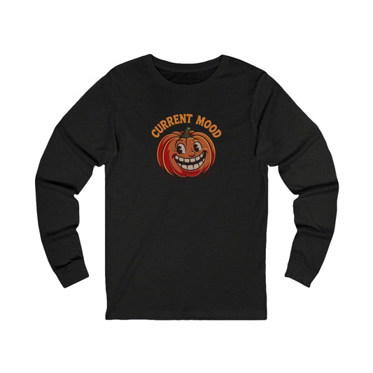Current Mood (Toothy Jack) — Retro Halloween Long Sleeve (Dark)