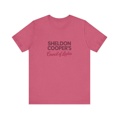 Sheldon Cooper’s Council of Ladies — TBBT Retro Tee (Light)
