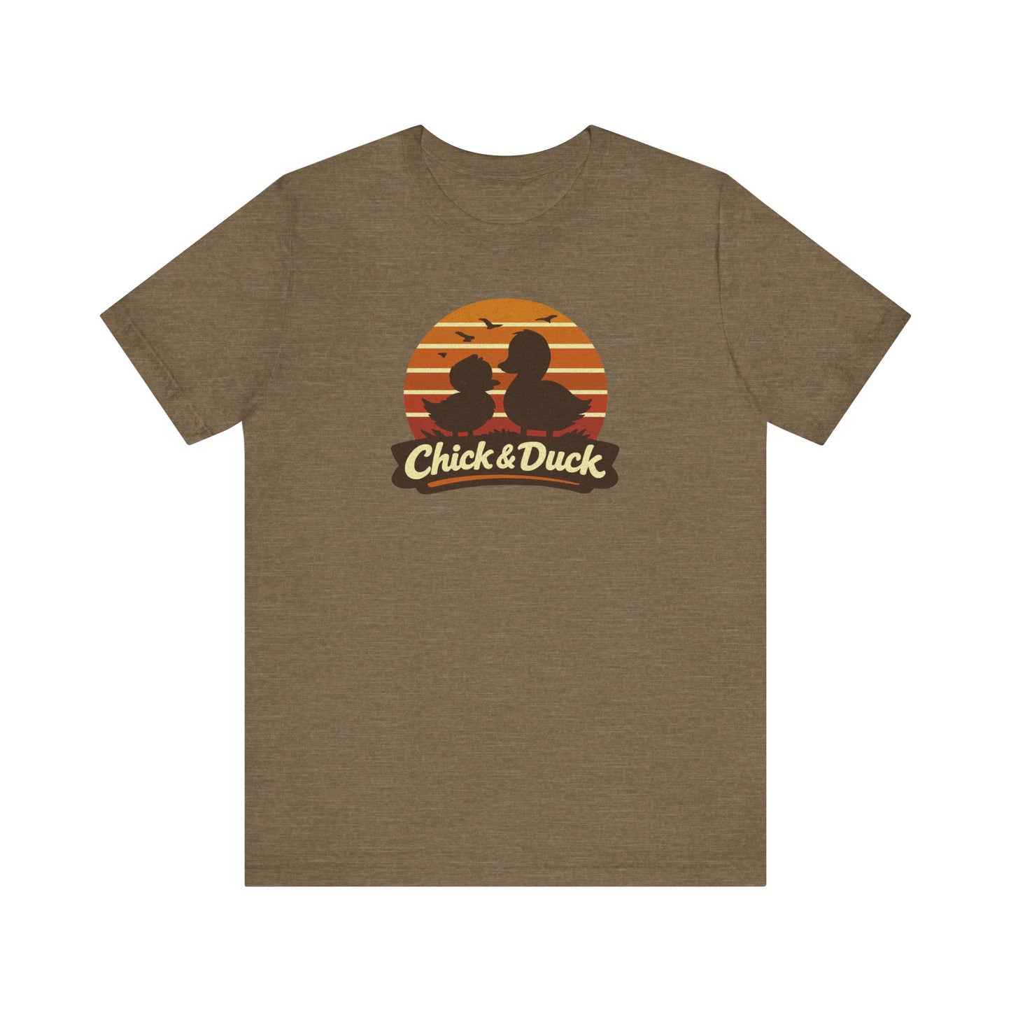 The Chick and the Duck — Friends Retro Tee (Light)