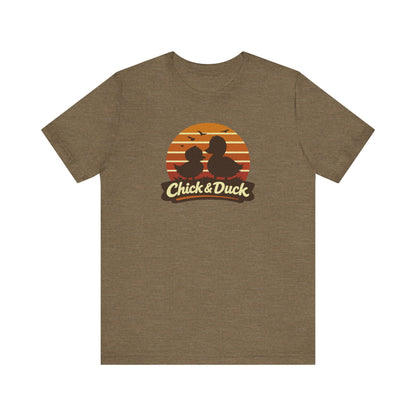 The Chick and the Duck — Friends Retro Tee (Light)