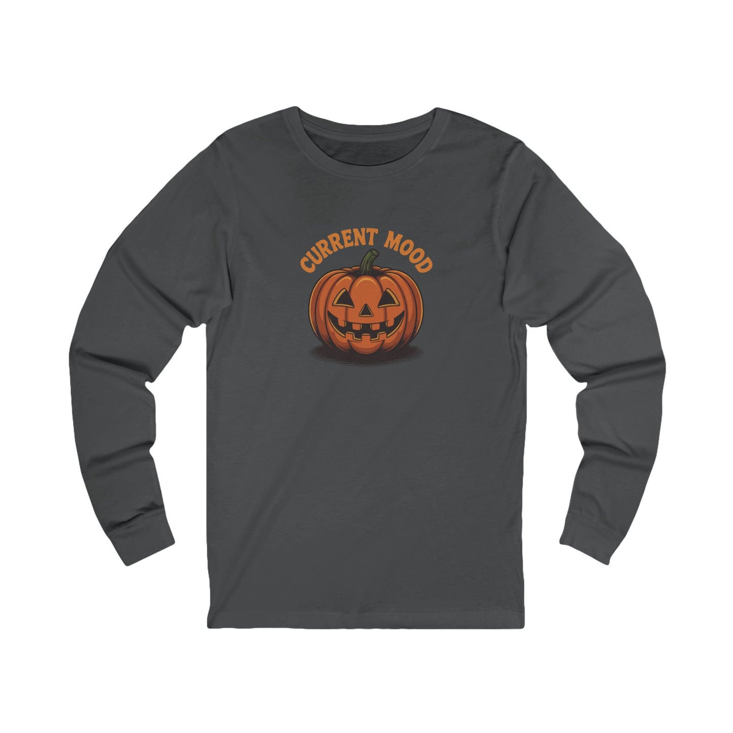 Current Mood (Vintage Jack) — Retro Halloween Long Sleeve (Dark)