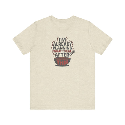 Planning What to Eat After This — Retro Foodie Tee (Light)