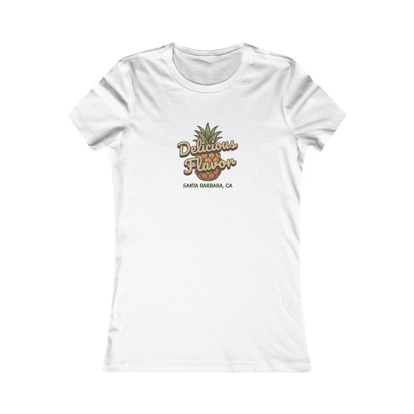 Delicious Flavor — Santa Barbara Pineapple Women's Tee (Light)