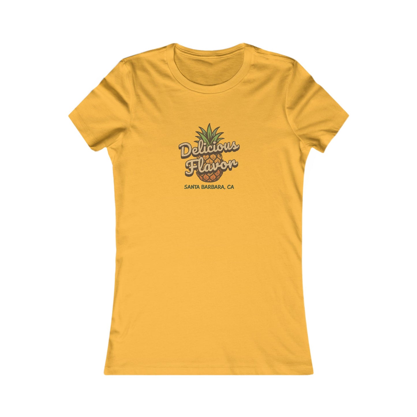 Delicious Flavor — Santa Barbara Pineapple Women's Tee (Light)