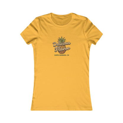 Delicious Flavor — Santa Barbara Pineapple Women's Tee (Light)