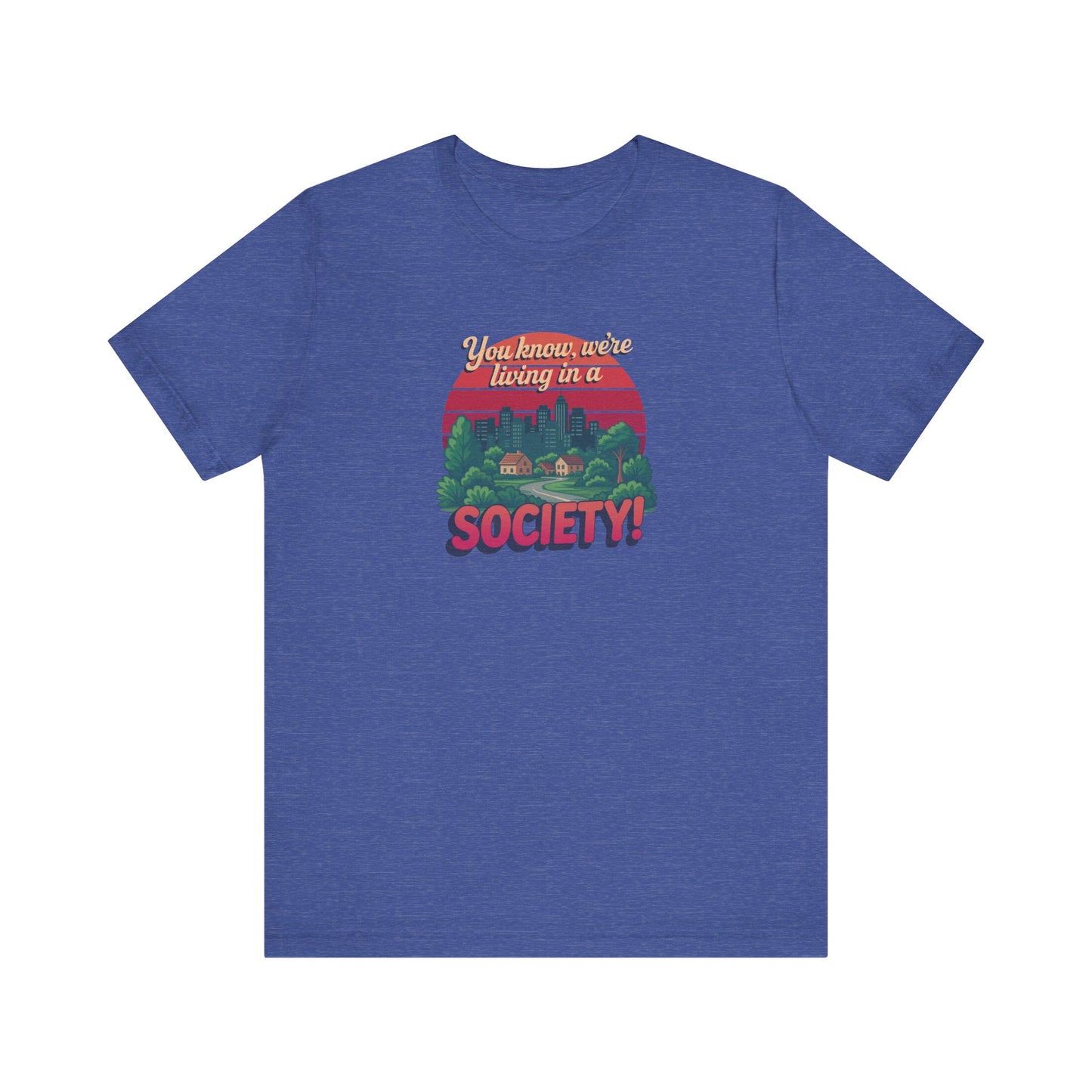 We’re Living in a Society! — Seinfeld Retro Tee (Dark)