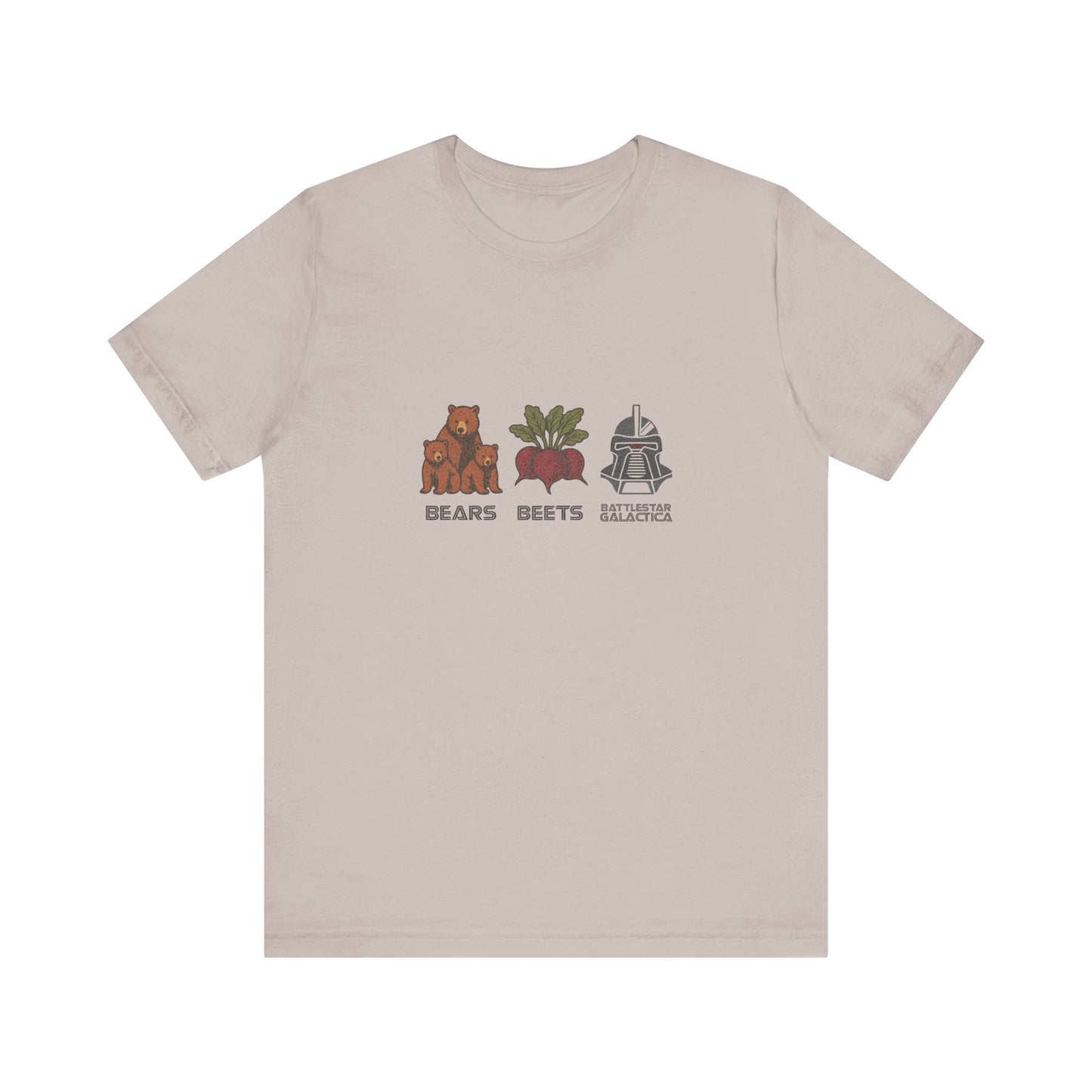 Bears, Beets, Battlestar (Captions) — Retro Tee (Light)