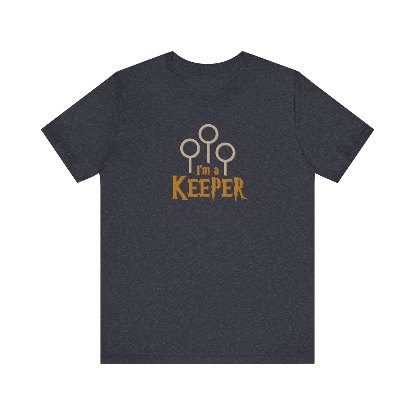 I’m a Keeper — Harry Potter Quidditch Retro Tee (Dark)
