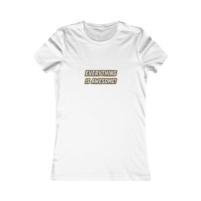 Everything is Awesome! — The LEGO Movie-Inspired Retro Women's Tee (Light)