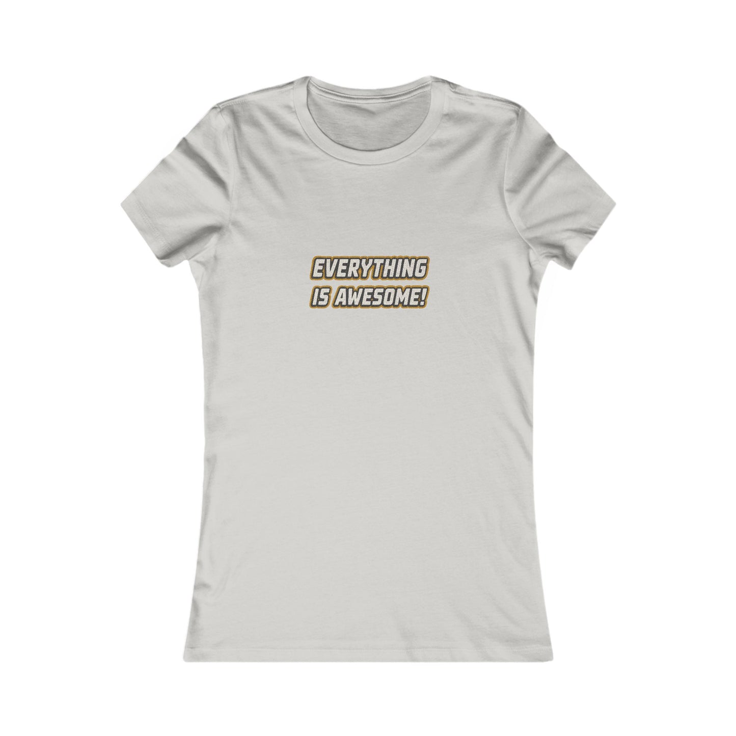 Everything is Awesome! — The LEGO Movie-Inspired Retro Women's Tee (Light)