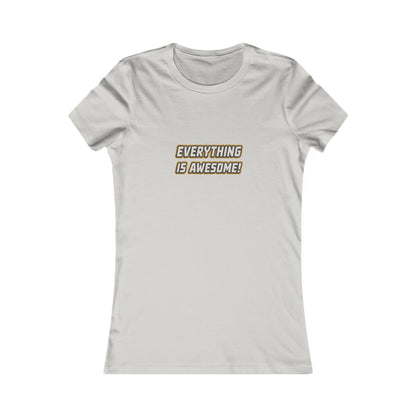 Everything is Awesome! — The LEGO Movie-Inspired Retro Women's Tee (Light)