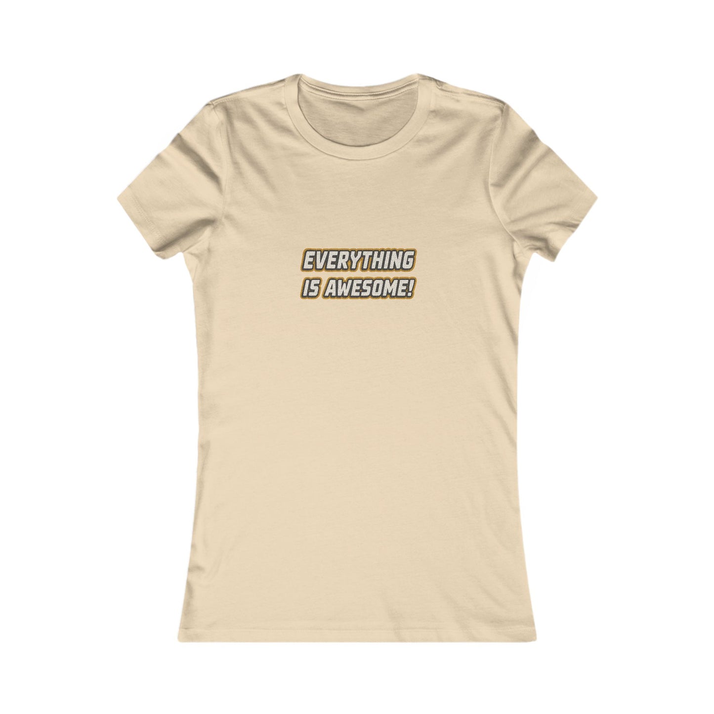 Everything is Awesome! — The LEGO Movie-Inspired Retro Women's Tee (Light)
