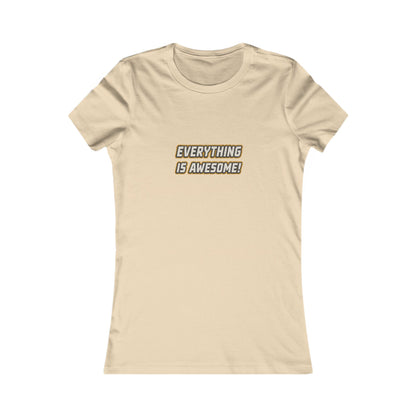 Everything is Awesome! — The LEGO Movie-Inspired Retro Women's Tee (Light)