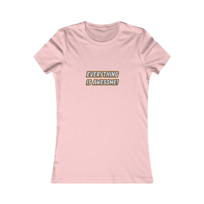 Everything is Awesome! — The LEGO Movie-Inspired Retro Women's Tee (Light)