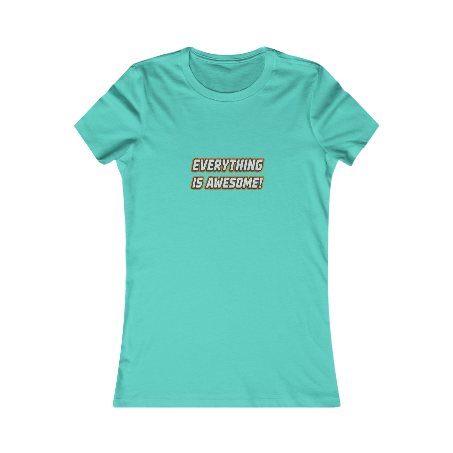 Everything is Awesome! — The LEGO Movie-Inspired Retro Women's Tee (Light)
