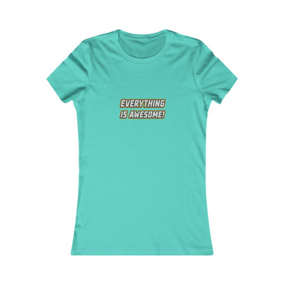 Everything is Awesome! — The LEGO Movie-Inspired Retro Women's Tee (Light)