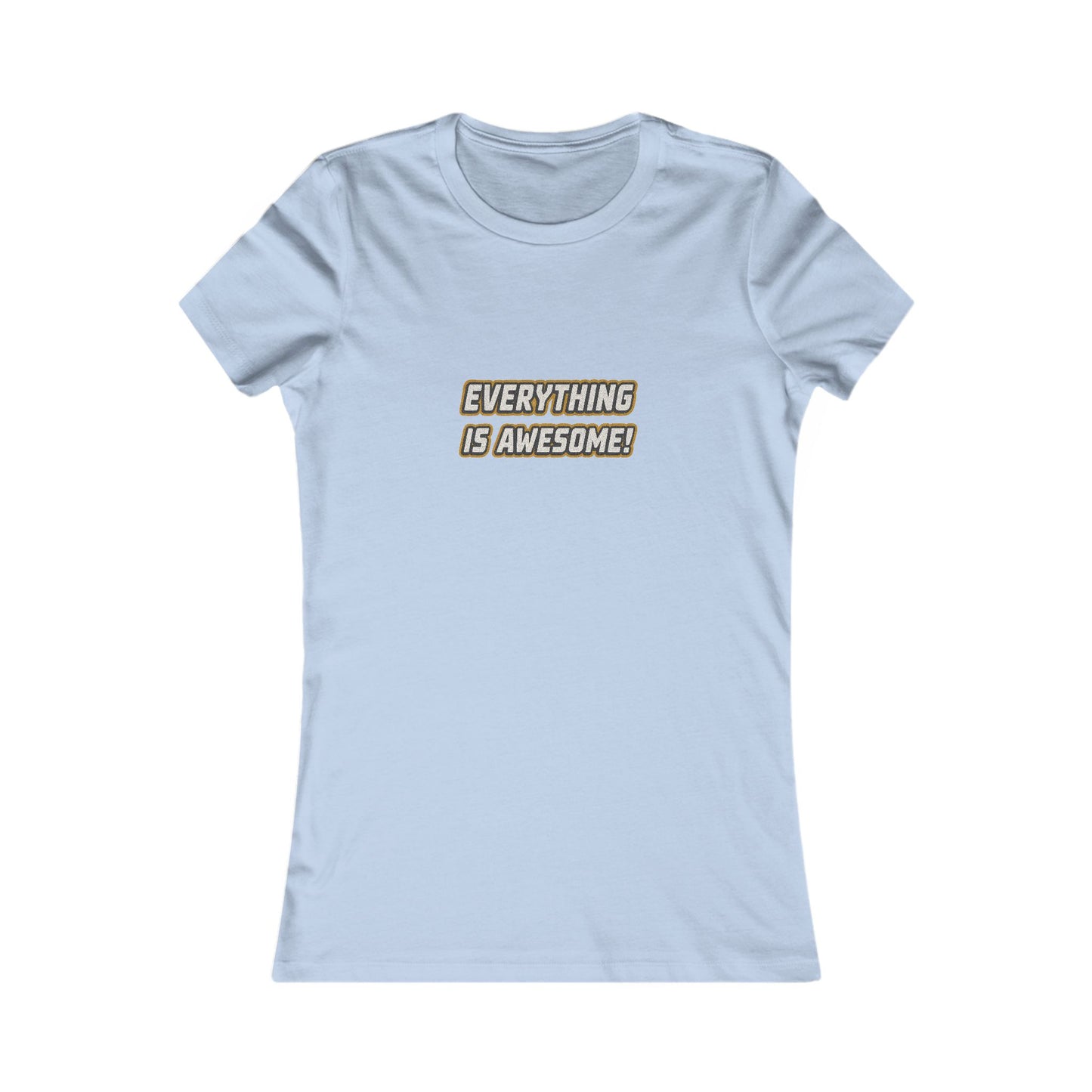 Everything is Awesome! — The LEGO Movie-Inspired Retro Women's Tee (Light)