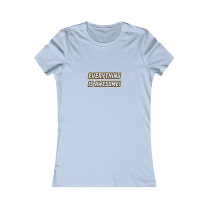 Everything is Awesome! — The LEGO Movie-Inspired Retro Women's Tee (Light)