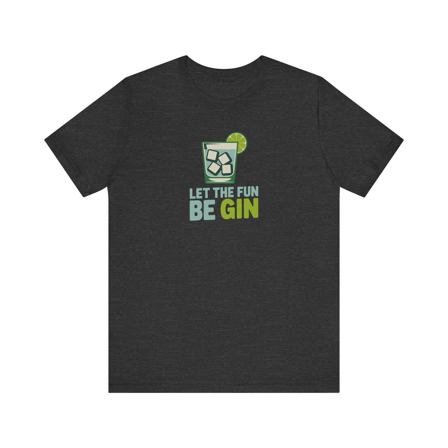 Party Starter: Let the Fun Be Gin – Cocktail Retro Tee (Dark)