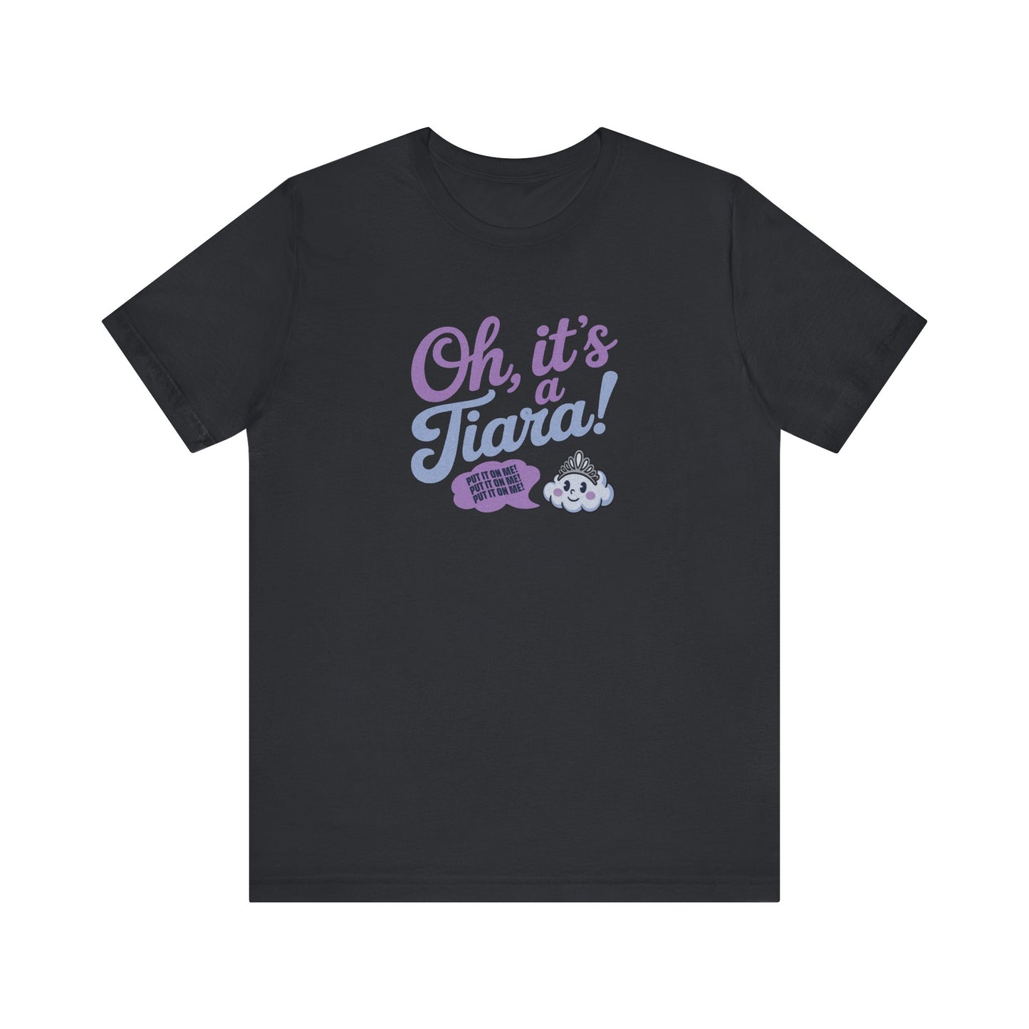 Oh, It’s a Tiara! (Put It On Me!) — Amy Farrah Fowler Retro Tee (Dark)