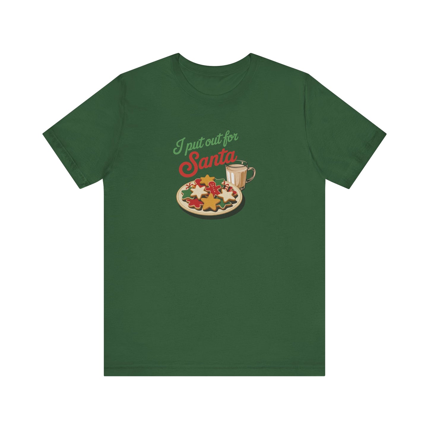 I Put Out for Santa — Retro Christmas Cookies Tee (Dark)