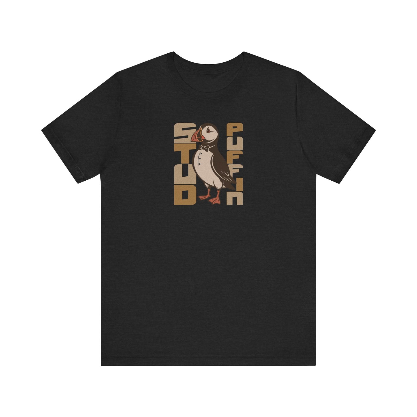 Stud Puffin, Licensed to Chill – Spy-Bird Retro Tee (Dark)