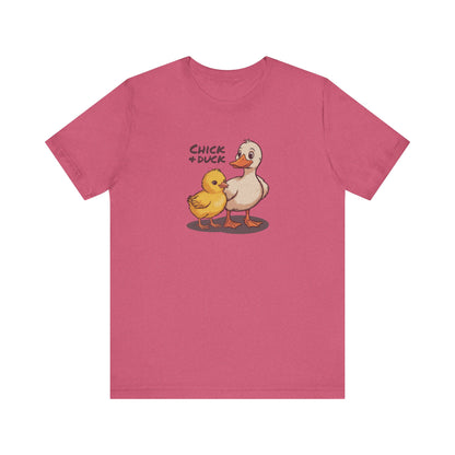 The Chick and the Duck — Friends Retro Tee (Light)