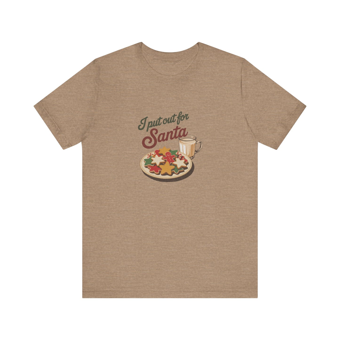 I Put Out for Santa — Retro Christmas Cookies Tee (Light)