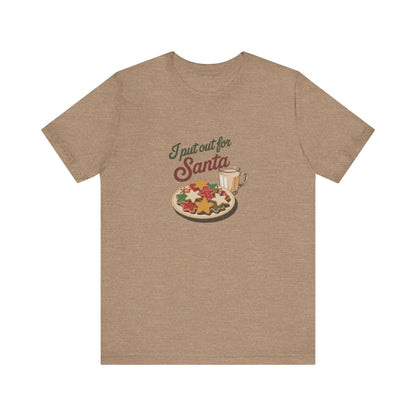 I Put Out for Santa — Retro Christmas Cookies Tee (Light)