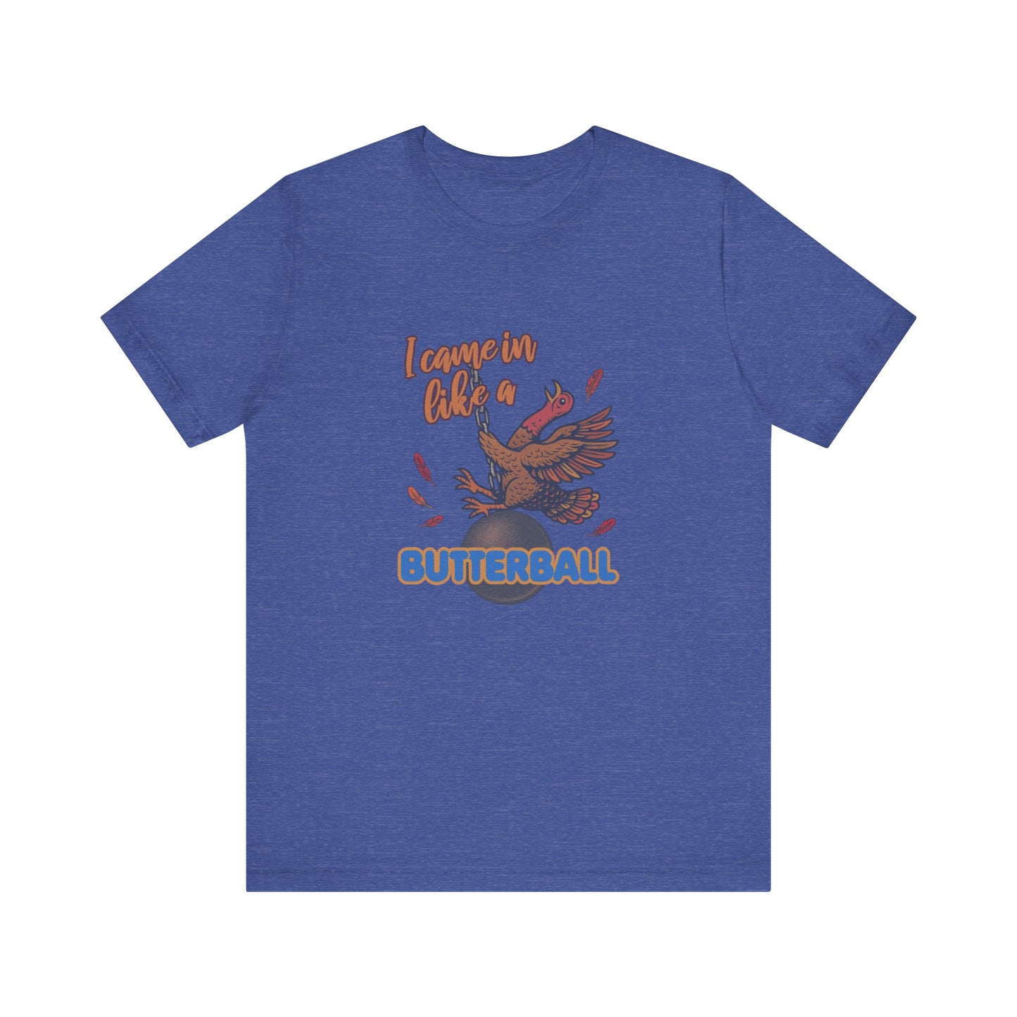 Like a Butterball — Miley Cyrus Thanksgiving Parody Retro Tee (Dark)