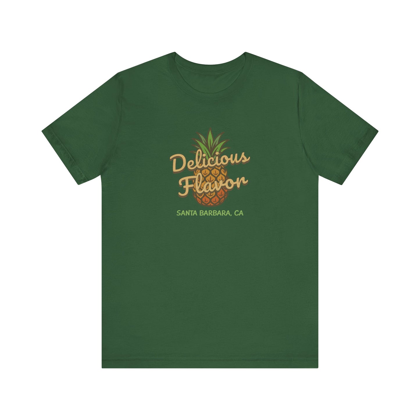 Delicious Flavor — Santa Barbara Pineapple Retro Tee (Dark)