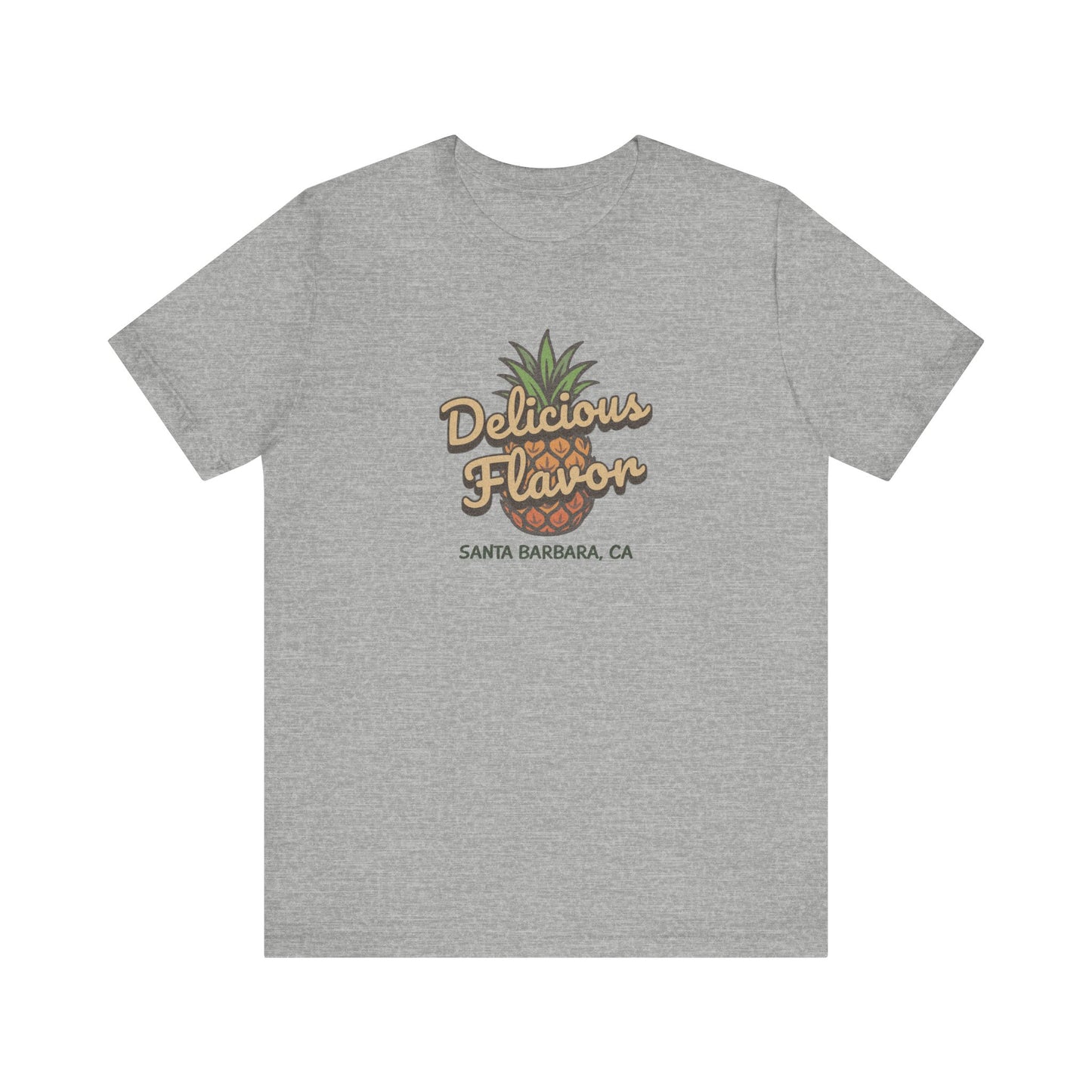 Delicious Flavor — Santa Barbara Pineapple Retro Tee (Light)