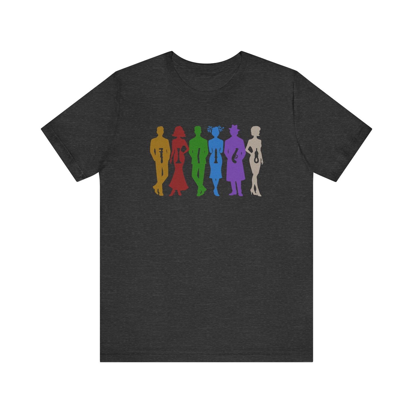 The Usual Suspects, Properly Armed — Clue Retro Tee (Dark)